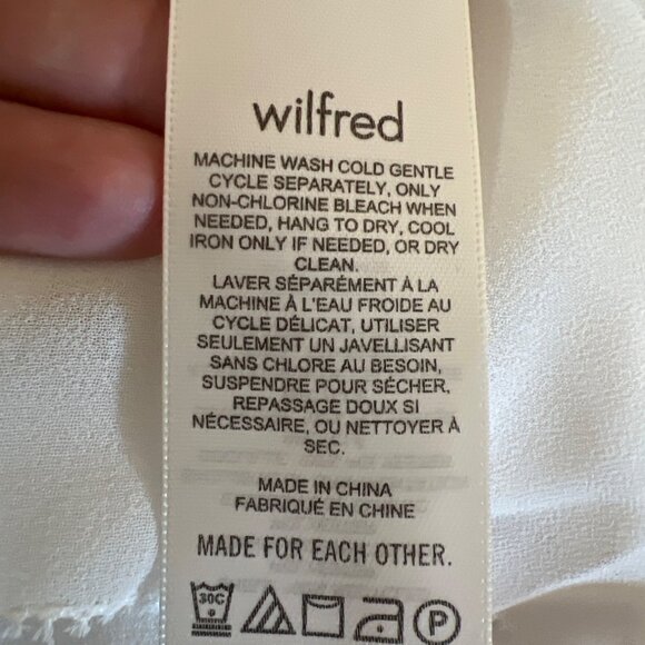 Wilfred Amyris Blouse in Light Birch Ivory Ruffle Detail Size Small - Picture 9 of 11